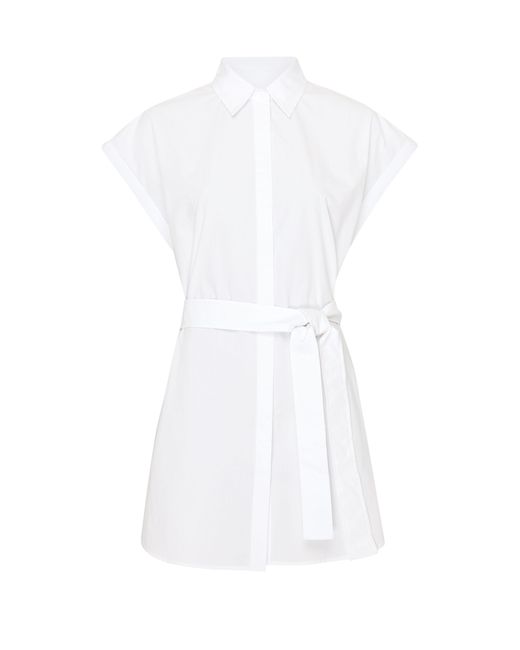 Matteau White Mini Shirt Dress