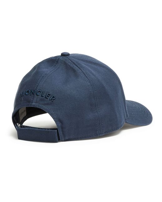 Moncler Blue Logo Baseball Cap for men