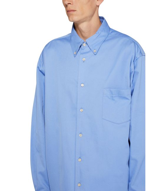 Acne Blue Long Sleeve Shirt for men
