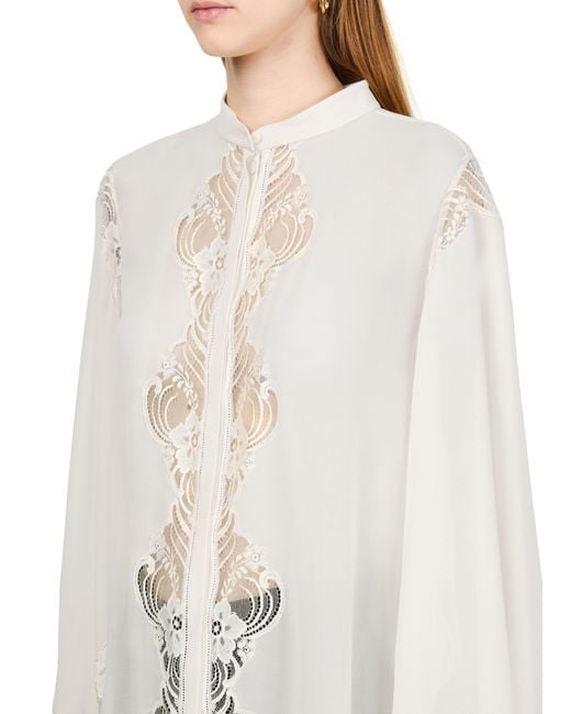 Chloé White Long Sleeved Blouse