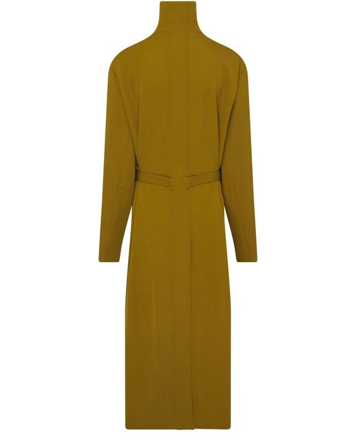 Lemaire Green Long Belted Coat