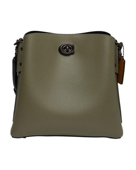 COACH Willow Bucket Bag In Colorblock in Green Lyst