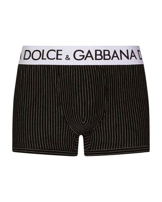 Dolce & Gabbana Black Two-Way Stretch Jersey Boxers for men