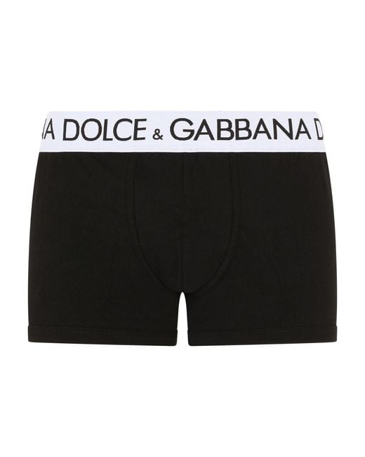 Dolce & Gabbana Black Two-Way Stretch Cotton Boxers for men
