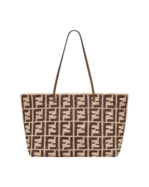 Fendi Brown Large Shopper Bag