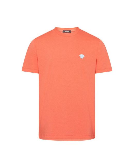 Versace Orange Short Sleeved T-Shirt for men