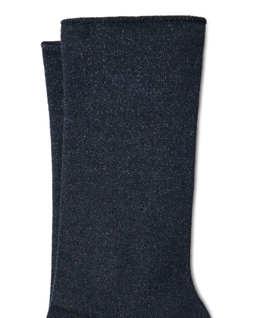 Brunello Cucinelli Gray Shiny Knit Socks