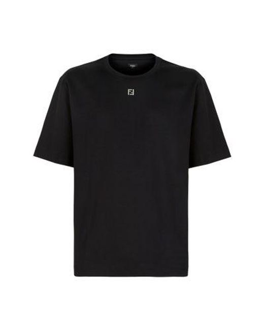 Fendi Black Oversized T-Shirt for men