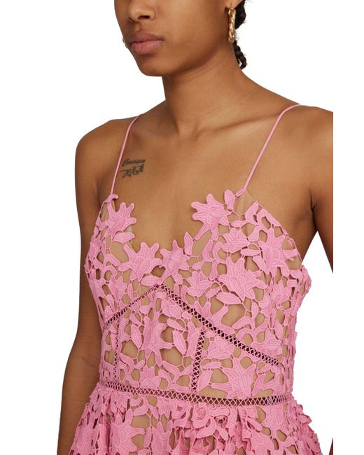 Self portrait shop pink lace dress