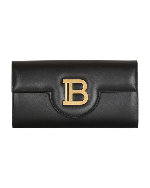 Balmain Black B-Buzz Leather Wallet