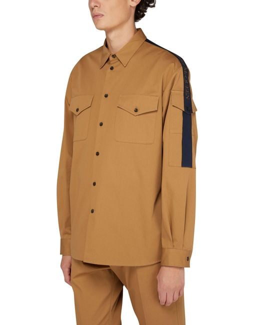 Alexander McQueen Brown Military Shirt for men