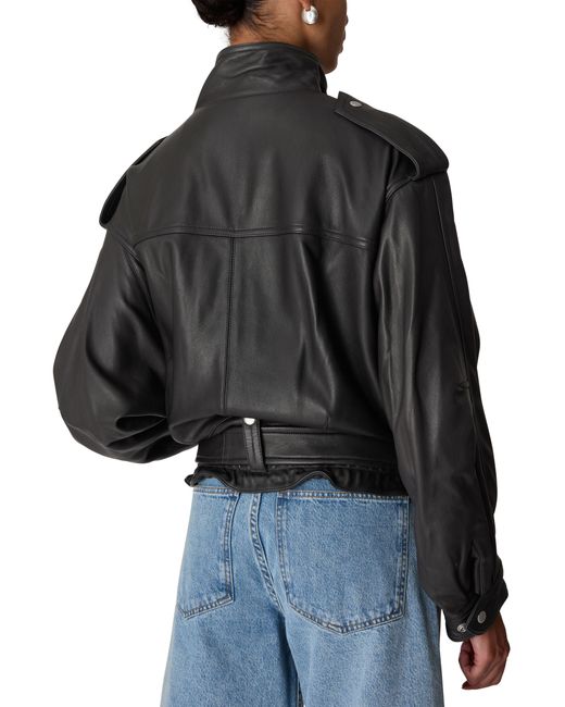 Isabel Marant Black Farza Leather Jacket