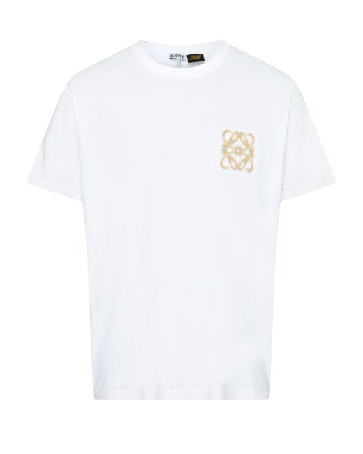 T-shirt relaxed en coton Anagram Loewe pour homme en coloris White