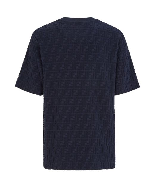 Fendi Blue Oversized T-Shirt for men