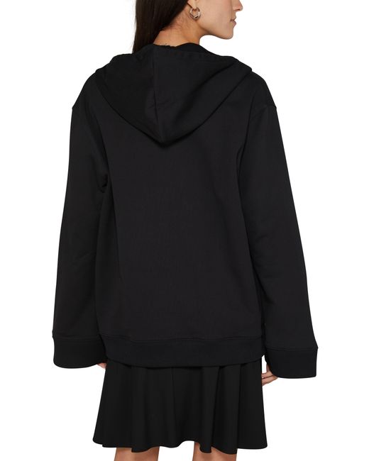 Sweat-shirt à capuche forme cocon Hyperbole Courreges en coloris Black