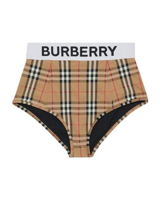 Burberry Tessa Print Panties in Natural | Lyst