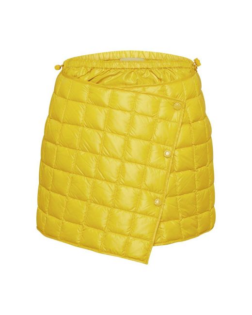 Moncler Yellow Padded Skirt