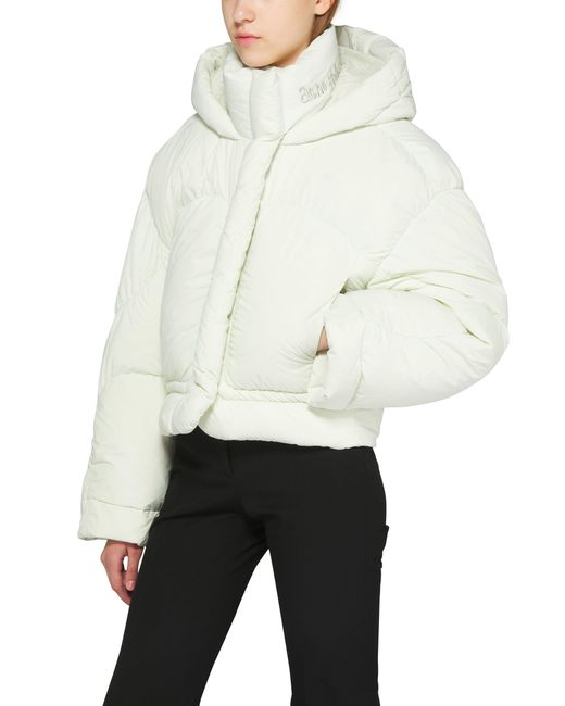 Acne White Puffer Jacket