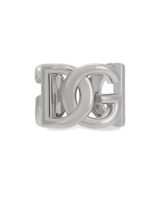Dolce & Gabbana Ring mit DG-Logo in Black für Herren