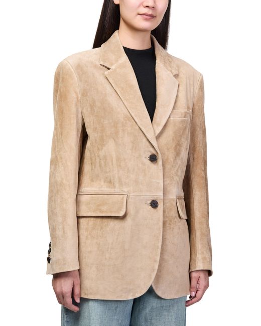 Arma Natural Benny Textured Suede Jacket