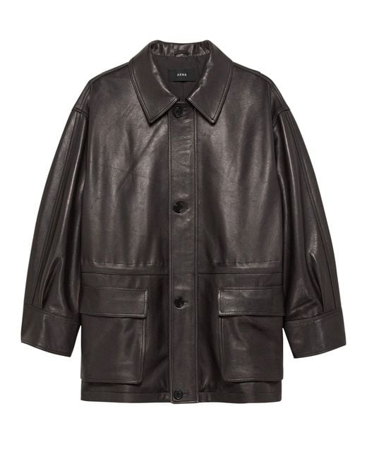 Arma Black Maeve Leather Jacket