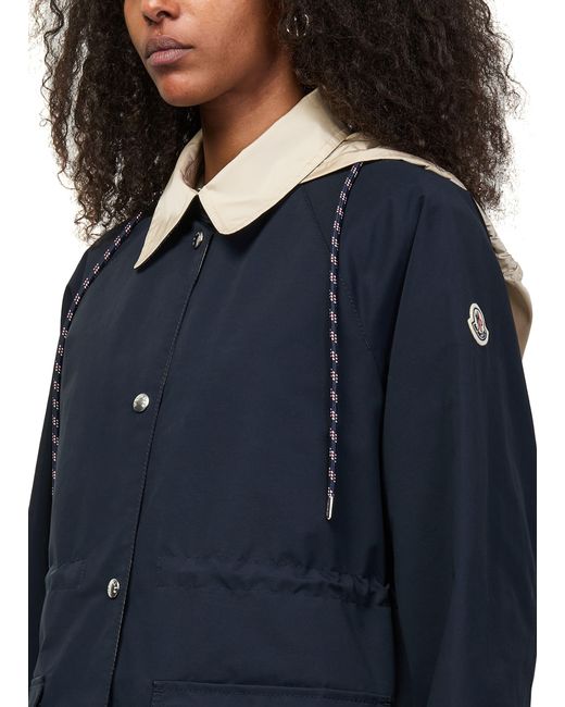 Moncler Blue Begonia Parka