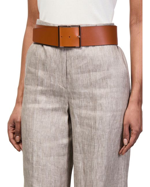 Max Mara Brown Breiter Ledergürtel