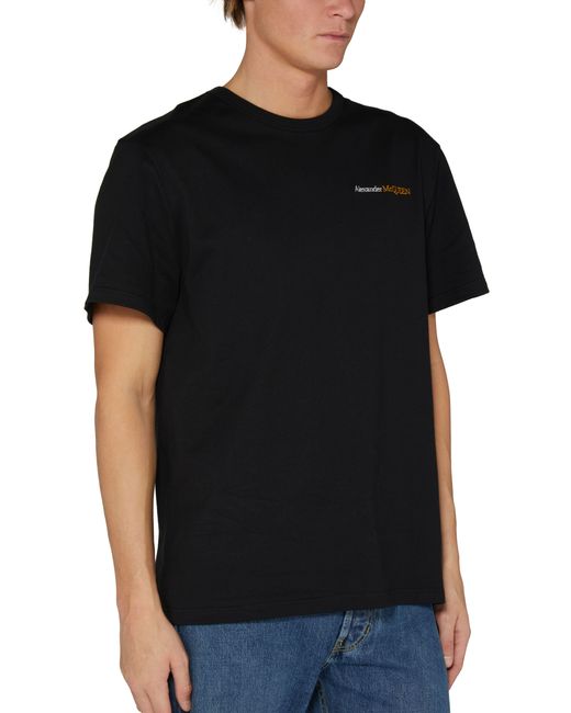 Alexander McQueen T-Shirt mit Logo in Black für Herren