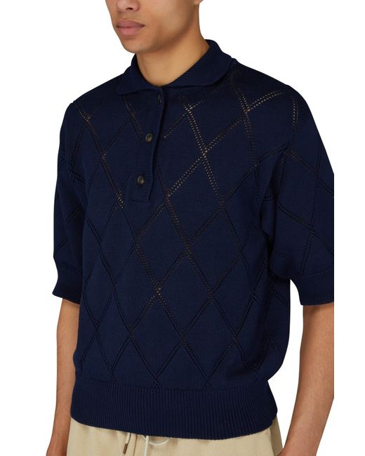 EGONLab DIAMOND KNIT POLO OUR´s sullen-