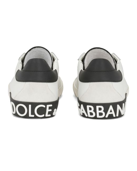 Dolce & Gabbana Sneakers Portofino Vintage aus Kalbsleder in Multicolor für Herren