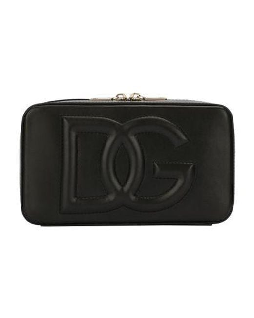 Dolce & Gabbana Black Small Dg Logo Camera Bag
