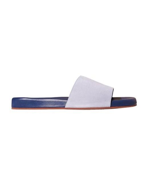 Loro Piana Blue Sea-slide Walk Sandal for men
