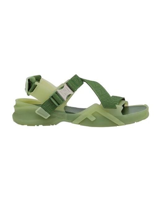 Fendi Green Flow Sandals for men