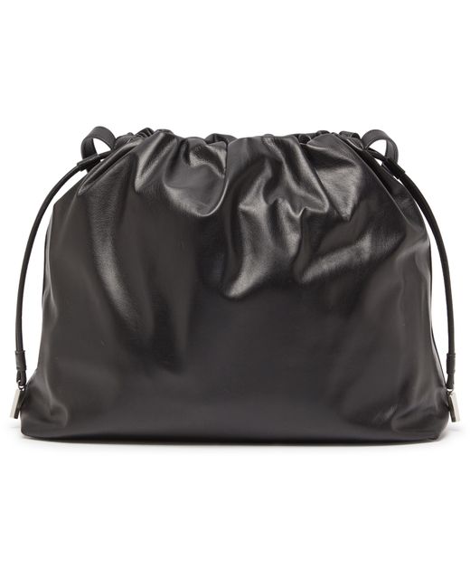 The Row Angy Hobo Bag in Black | Lyst