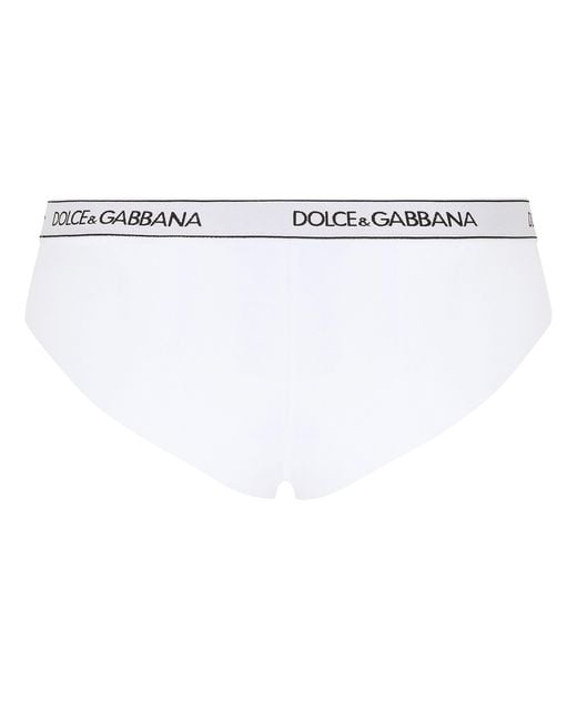 Dolce & Gabbana White Jersey Brazilian Briefs