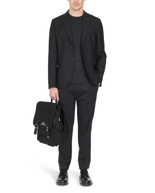 A.P.C. Recuperation Backpack in Black for Men | Lyst
