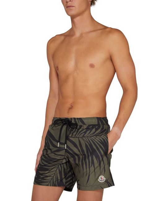 Moncler Gray Swim Shorts for men