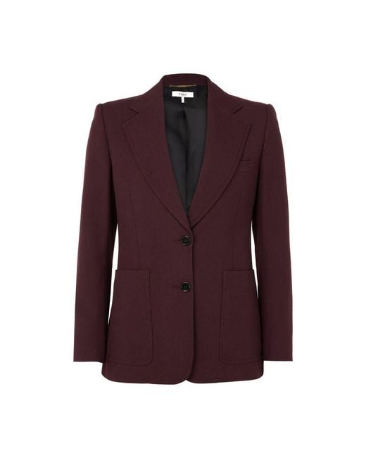 Chloé Purple Single-Buttoned Blazer