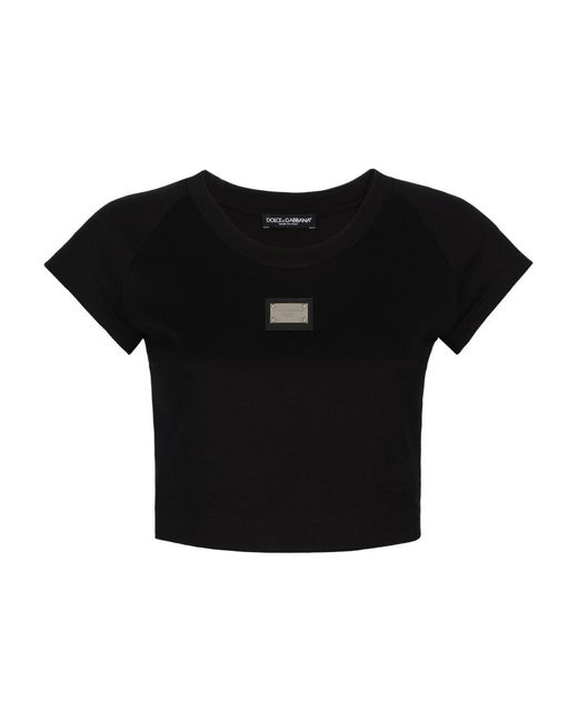 Dolce & Gabbana Black T-shirts And Polos