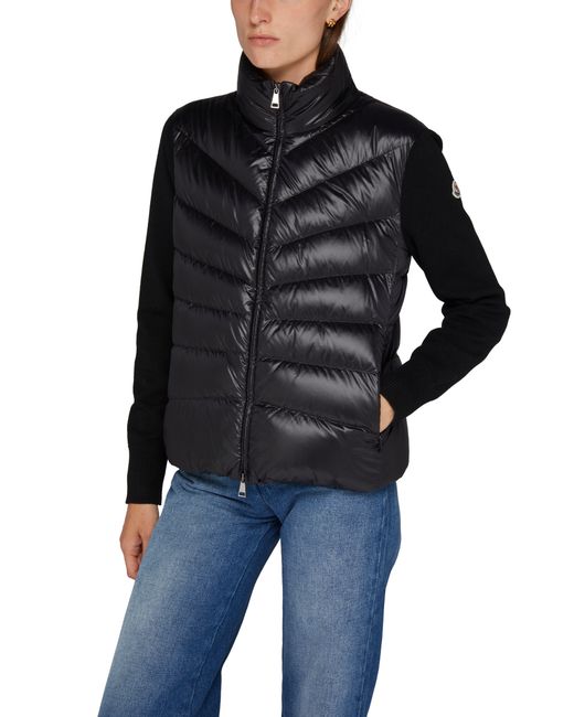 Moncler Black Bi-Material Jacket