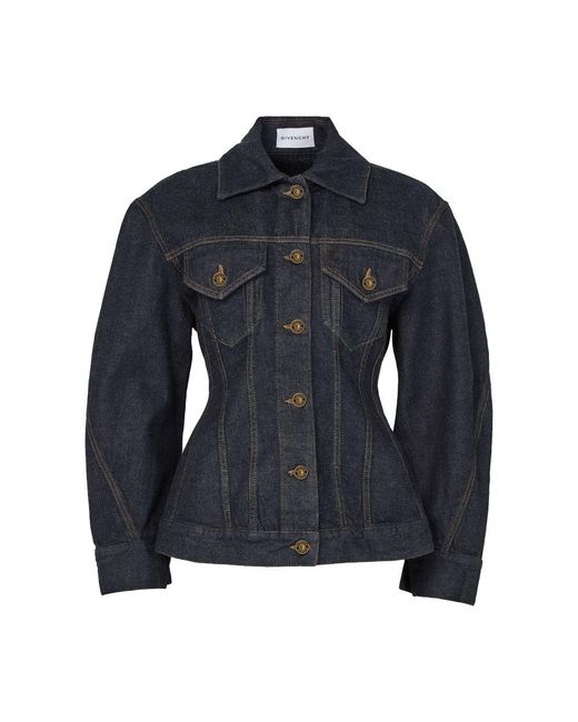 Givenchy Blue Cinched Jacket