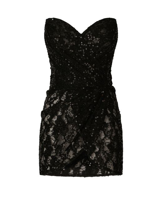 Dolce & Gabbana Black Kurzes Kleid