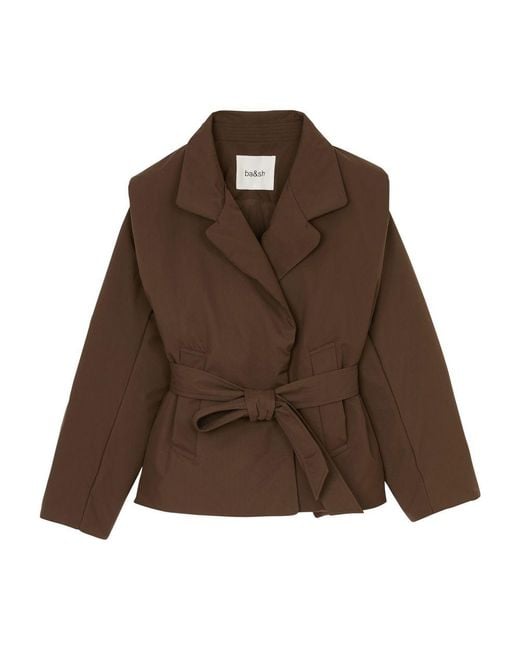 Ba&sh Brown Yaeli Padded Jacket