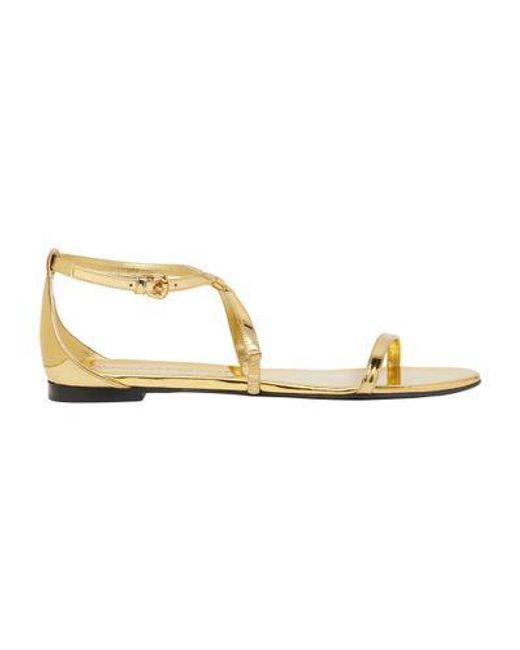 Alexander McQueen Metallic Armadillo Sandals