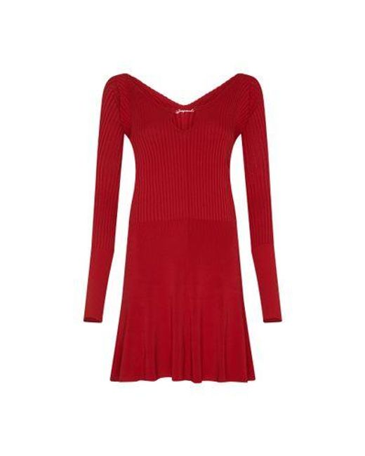 Jacquemus Red The Pralu Mini Dress