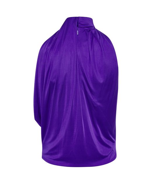 Versace Purple Jersey Blouse