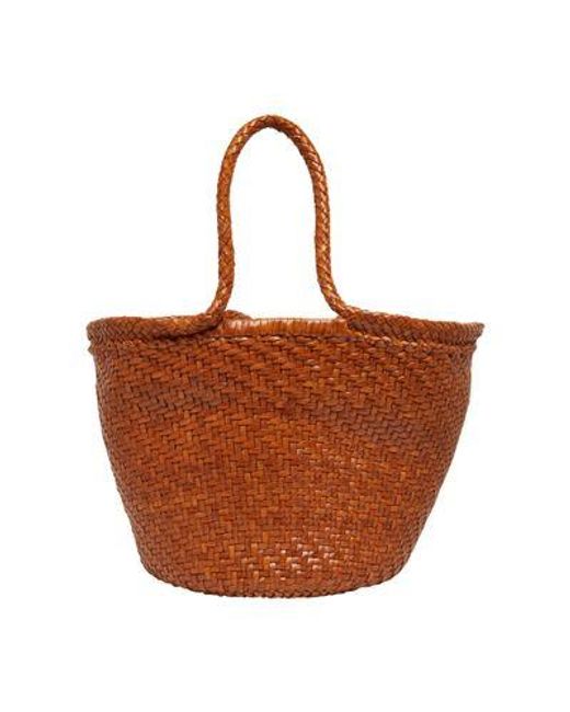 Dragon Diffusion Brown Martha Basket Bag