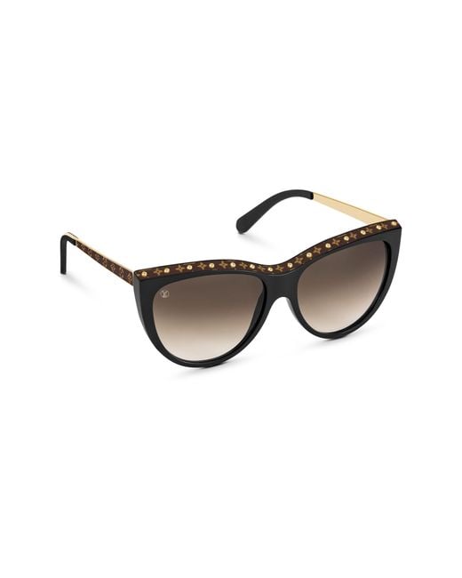 Louis Vuitton Black La Boum Canvas Sonnenbrille