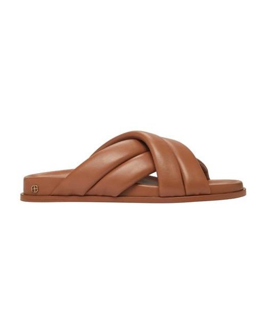 Anine Bing Lizzie Slides in Brown | Lyst