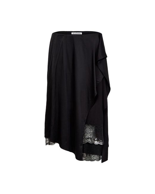 Acne Black Midi Skirt